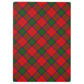 Robertson tartan red green plaid klembord (Achterkant)