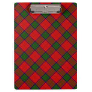 Robertson tartan red green plaid klembord