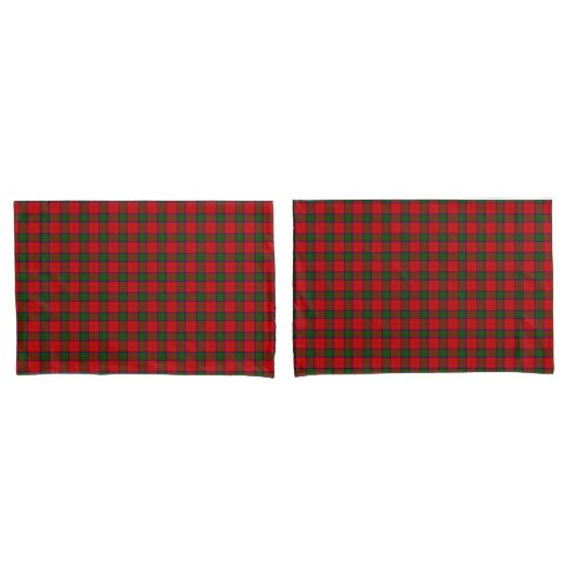 Robertson tartan red green plaid kussensloop (Voorkant-Set)