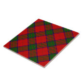 Robertson tartan red green plaid tegeltje (Zijkant)