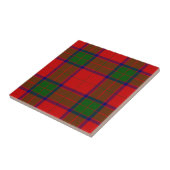 Robertson tartan red green plaid tegeltje (Zijkant)