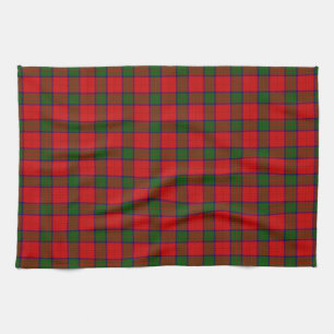 Robertson tartan red green plaid theedoek
