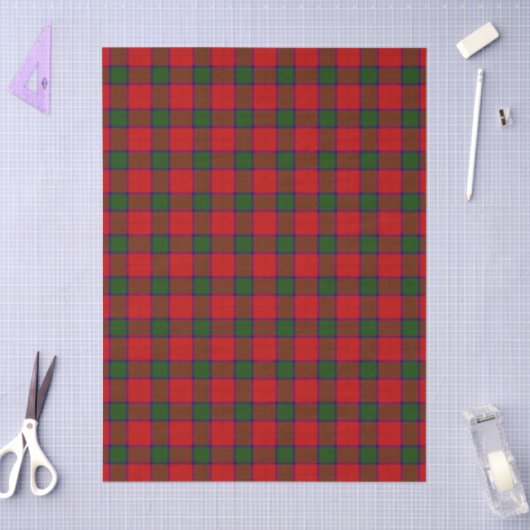 Robertson tartan red green plaid tissuepapier (Craft)