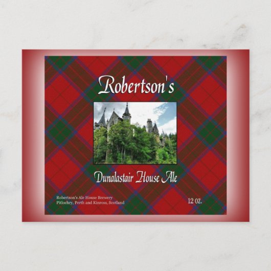 Robertson's Dunalastair House Ale Briefkaart (Voorkant)