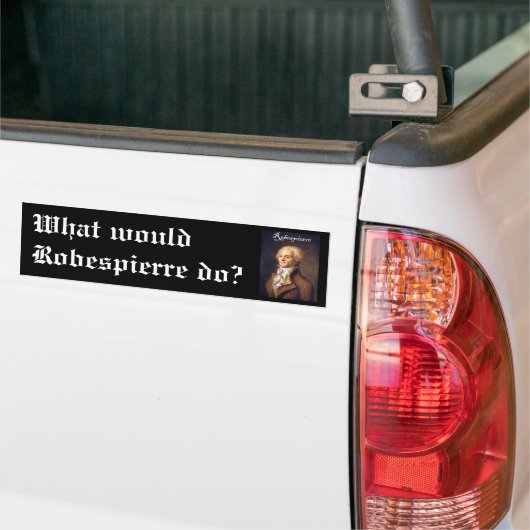 Robespierre 1 met zwarte adder bumpersticker (Op Truck)