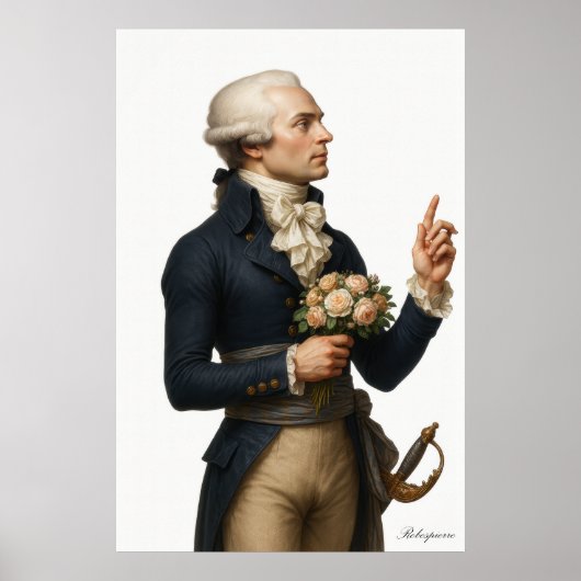 Robespierre - Franse Revolutie Archief Kunstprint Poster (Voorkant)