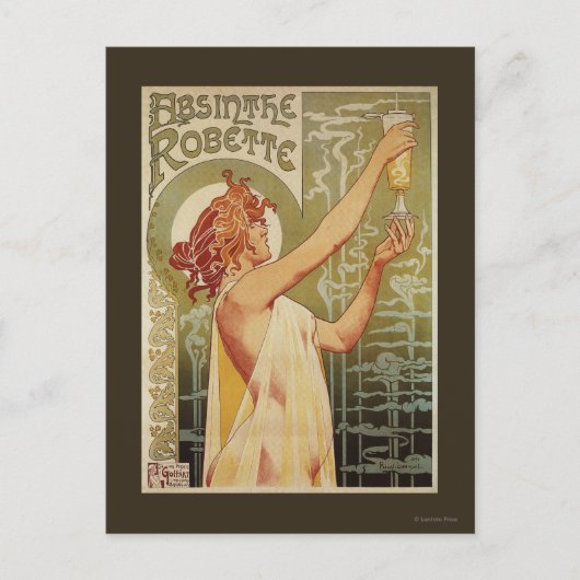 Robette Absinthe Advertisement Poster Briefkaart (Voorkant)