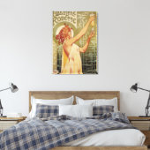 Robette Absinthe Advertisement Poster Canvas Afdruk (Insitu (Slaapkamer))