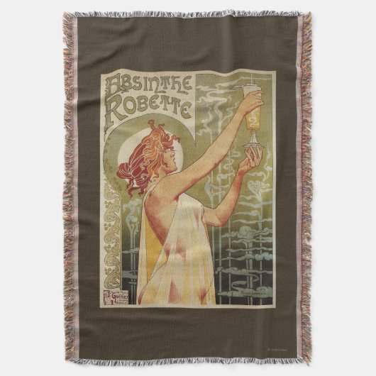 Robette Absinthe Advertisement Poster Deken (Voorkant Verticaal)