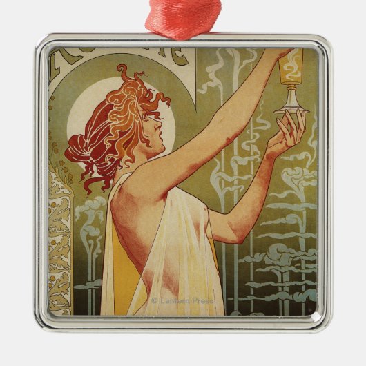 Robette Absinthe Advertisement Poster Metalen Ornament (Voorkant)