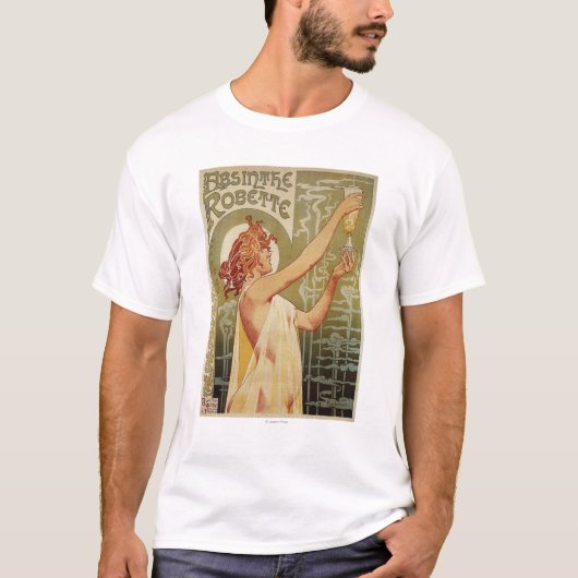 Robette Absinthe Advertisement Poster T-shirt (Voorkant)