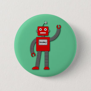 Robi de Retro Robot Button