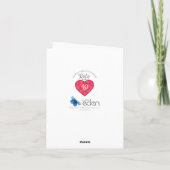 Robijn bruiloft ouders kaart met liefde zo sterk (Achterkant)