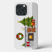 Robijn Cavalier Hond In Een Feestelijke Kerst Kame Case-Mate iPhone Case (Achterkant)