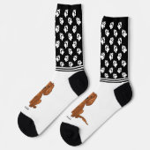Robijn Cavalier King Charles Met Naam En Pootafdru Sokken (Links)