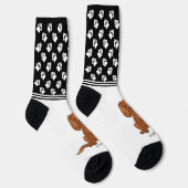 Robijn Cavalier King Charles Met Naam En Pootafdru Sokken (Rechts)