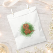 Robijn Cavalier King Charles Spaniel Hond Op Groen Bedankzakje (Geknipt)