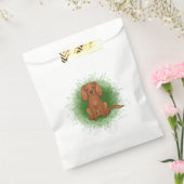 Robijn Cavalier King Charles Spaniel Hond Op Groen Bedankzakje (Gezegeld)
