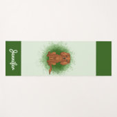 Robijn Cavalier King Charles Spaniel Hond Op Groen Yogamat (Voorkant (horizontaal))