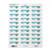 Robijn Cavalier King Charles Spaniel in de winter Etiket (Full Sheet)
