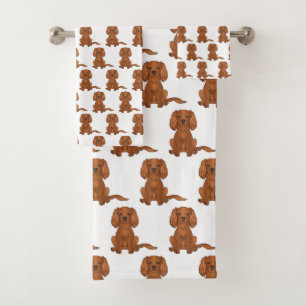 Robijn Cavalier King Charles Spaniel Patroon Bad Handdoek