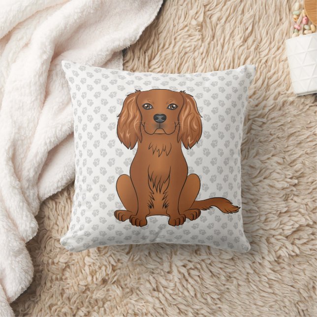 Robijn Cavalier King Charles Spaniel & Pootjes Kussen (Deken)