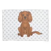 Robijn Cavalier King Charles Spaniel & Pootjes Kussensloop (Voorkant-Links)