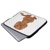 Robijn Cavalier King Charles Spaniel & Pootjes Laptop Sleeve (Voorkant onderkant)