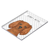 Robijn Cavalier King Charles Spaniel & Tekst Notitieboek (Linkerzijde)
