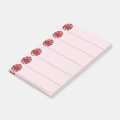 Robijn edelsteen checklist post-it® notes (Schuin)