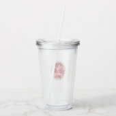 Robijn Edelsteen en Parels Acryl Drinkbeker (Achterkant)