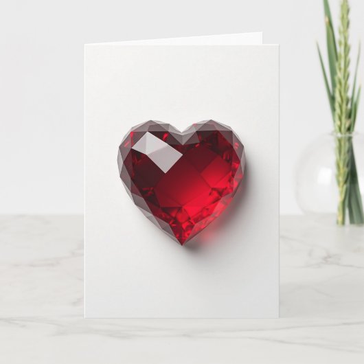 Robijn Hart Liefdeskaart Kaart (Voorkant)