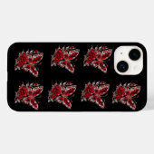 Robijn Kristal Vlinder & Roos Case-Mate iPhone Case (Achterkant (horizontaal))