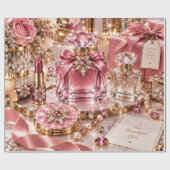 Robijn Luxe Kerstschoonheid Cadeaupapier (Vlak)