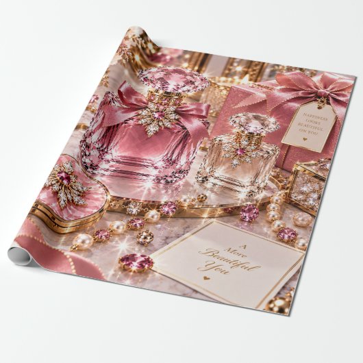 Robijn Luxe Kerstschoonheid Cadeaupapier (Uitgerold)