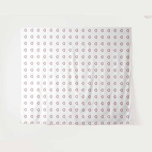 Robijn Robijn Edelsteen Hart Wandkleed (Voorkant (horizontaal))