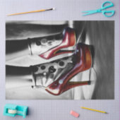 Robijn Rode Slippers Monochrome Decoupage Papier (Craft)