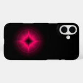 Robijn Rode Ster op zwart Case-Mate iPhone Case (Achterkant (horizontaal))