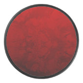 Robijn Rood Design Hockey Puck (Voorkant)
