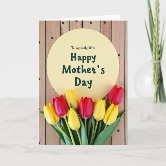 Robijn Tulp Moederdagkaart Kaart (Voorkant)
