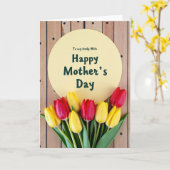 Robijn Tulp Moederdagkaart Kaart (Gele Bloem)