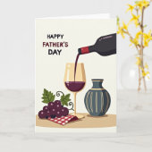 Robijn voor vadersdag kaart (Gele Bloem)