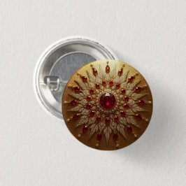 Robijn Zon Knop Ronde Button 3,2 Cm