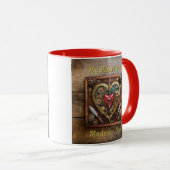 Robijnen en Messen Hart Steampunk Series Mok (Voorkant rechts)