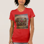 Robijnen en Messen Hart Steampunk Series T-shirt (Voorkant)