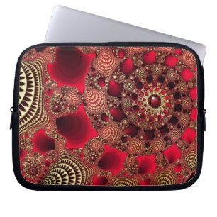 Robijnen & Gouden Laptophoes Laptop Sleeve