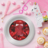 Robijnen Papieren Borden Papieren Bordje (Feest)