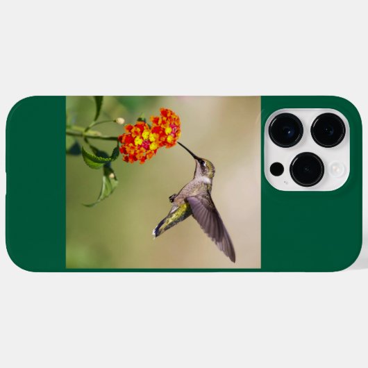 Robijnkeelkolibrie Case-Mate iPhone case (Achterkant (horizontaal))
