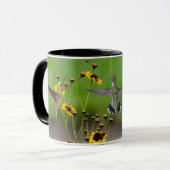 Robijnkeelkolibrie "in Plains Coreopsis" Mok (Voorkant links)