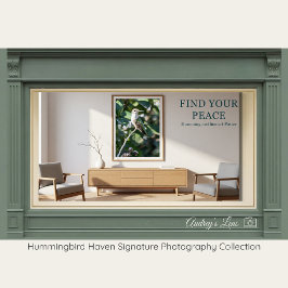 Robijnkeelkolibrie Kunstzinnige Natuurfotografie Poster